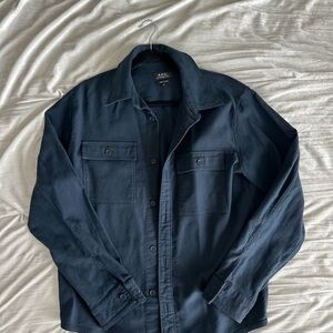A.P.C. Blue Lightweight Shirt Jacket